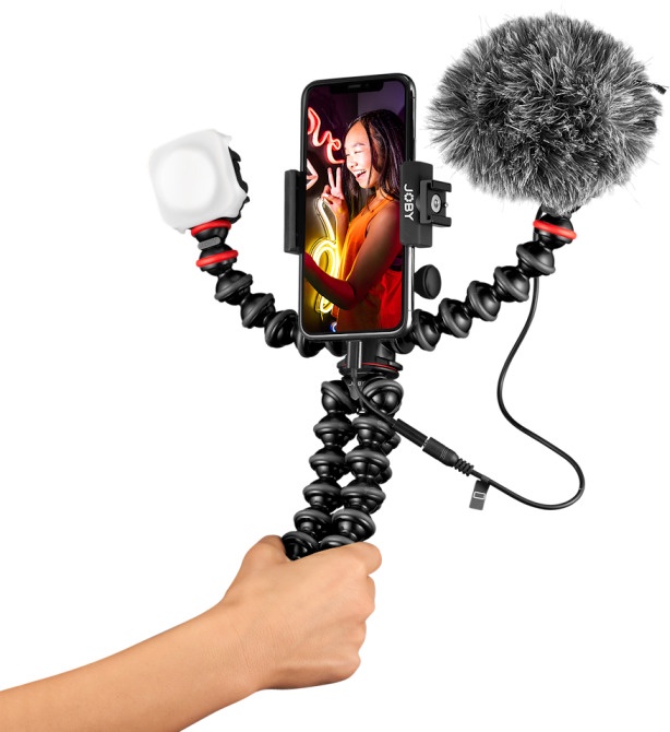 Комплект JOBY Gorillapod Mobile Vlogging Kit JB01645-BWW, черный, 5 - 6.7 ″