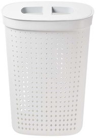 Veļas kaste NHG Seoul, 60 l, balta, 45.8 cm x 33.6 cm
