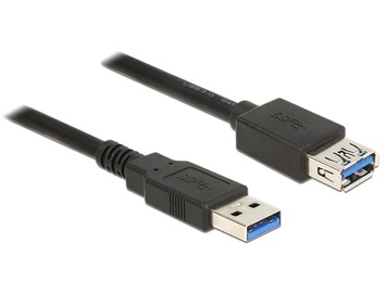 Провод Delock USB / USB USB 3.0 A male, USB 3.0 A female, 5 м, черный