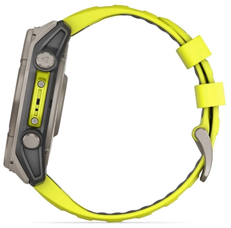 Viedais pulkstenis Garmin Fenix 8 51mm Solar Sapphire 010-02907-21, sudraba