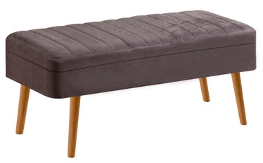 Batų suoliukas Kalune Design Vina 1501 - 2, rudas/antracito, 40 cm x 110 cm x 50 cm