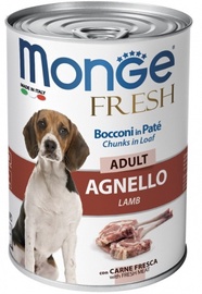 Märg koeratoit Monge Fresh Chunks ADULT Adult, lambaliha, 0.4 kg