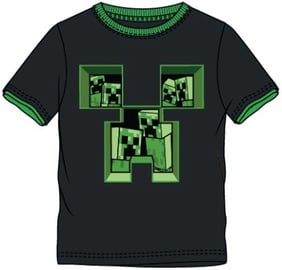T-krekls Minecraft Creeper Creepe, melna/zaļa