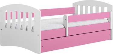Vaikiška lova viengulė Kocot Kids Classic 1, rožinė, 144 x 90 cm, su patalynės dėže