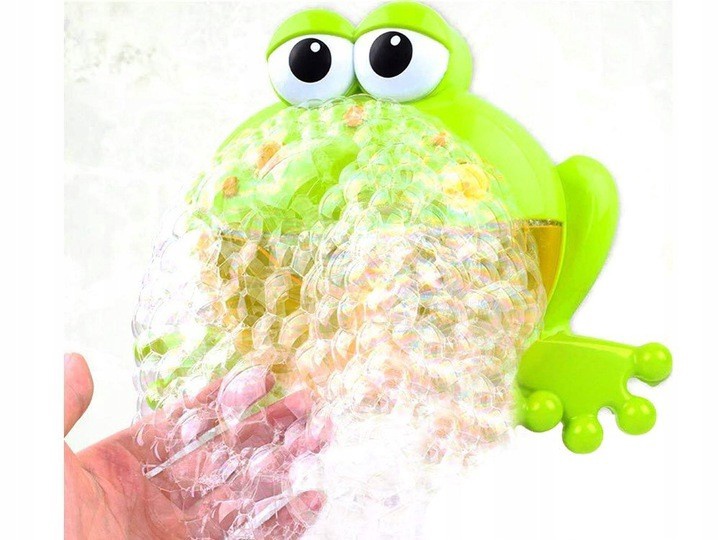 Mänguloom Musical Froggie Bubble frog, roheline