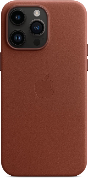Чехол для телефона Apple Leather Case with MagSafe, Apple iPhone 14 Pro Max, коричневый