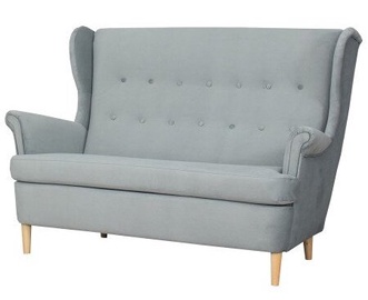 Dīvāns Bodzio Werina TWE2-P8, zila/pelēka, 95 x 149 cm x 101 cm