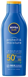 Sauļošanās krēms Nivea Sun Protect & Moisture SPF50+, 200 ml