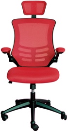 Офисный стул Home4you Ragusa, 5.1 x 67 x 117 - 126 см, красный