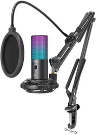 Mikrofons Fifine T669 PRO3 RGB, melna