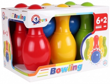 Kėgliai Technok Bowling 4692, 59 cm x 27 cm, įvairių spalvų