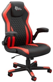 Игровое кресло White Shark Dervish K-8879, 69 x 66 x 11.3 - 12.3 см, черный/красный
