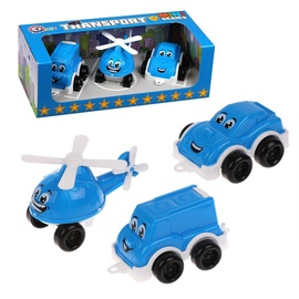 Transporta rotaļlietu komplekts Technok Mini Transport 5804, zila/balta