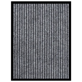 Durvju paklājs VLX Striped 331604, pelēka, 60 cm x 40 cm