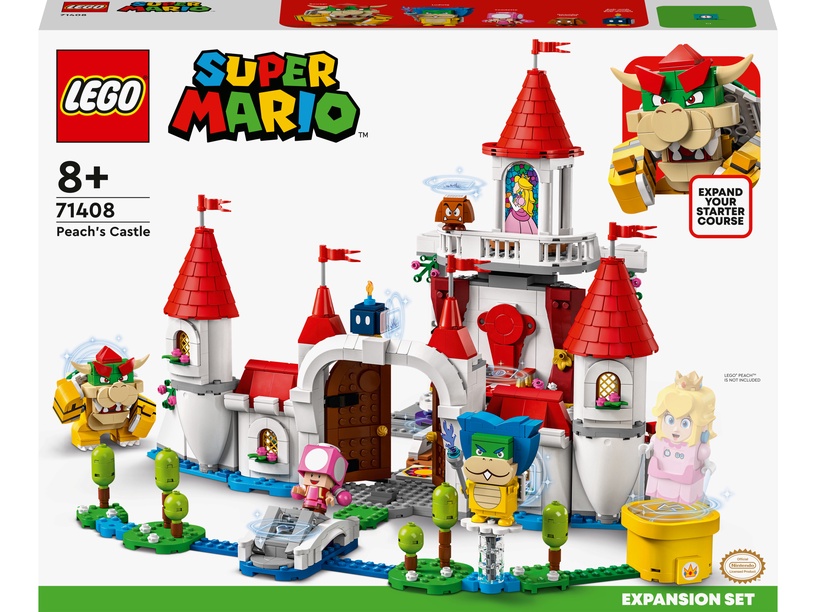 Konstruktors LEGO Super Mario Peach pils paplašinājuma maršruts 71408