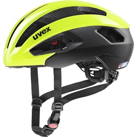 Велосипедный шлем универсальный Uvex uvex rise cc UV4100900115, черный/желтый, 52-56 см