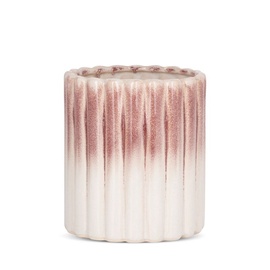 Цветочный горшок, керамика, Ø 15 см, розовый/кремовый