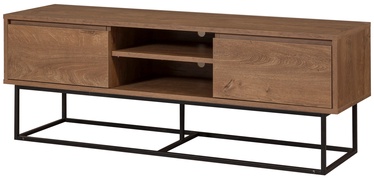 ТВ стол Kalune Design Rodez, черный/ореховый, 1400 мм x 400 мм x 500 мм
