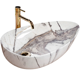 Раковина для ванной Rea Greta 65, керамика, 65.5 см x 39 см x 13 см
