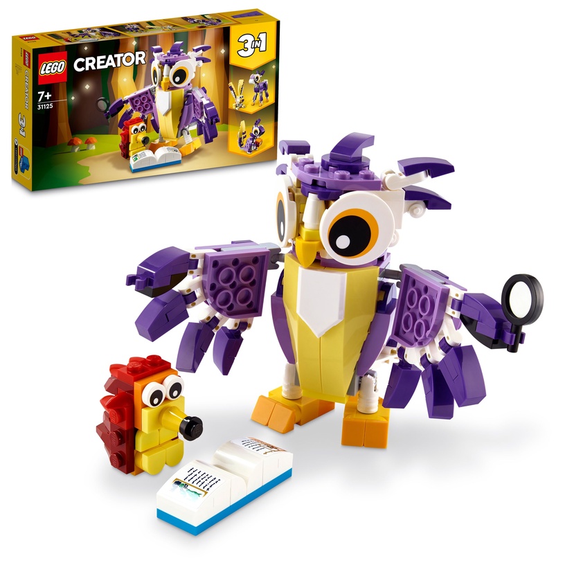 Konstruktors LEGO® Creator 3 v 1 Fantāzijas meža būtnes 31125