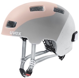Skrituļslidotāja ķivere Uvex 4, 55-58 cm, rozā/pelēka
