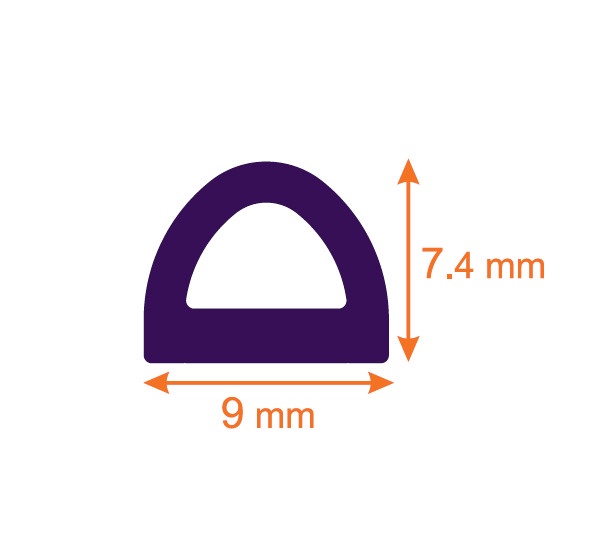 TIHEND D 9X7.5MM VALGE