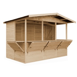 Puidust ostukiosk Timbela M150B, 232 cm x 263 cm x 336 cm