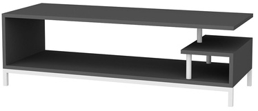 TV galds Kalune Design Reilly, balta/antracīta, 44.6 cm x 120 cm x 37.6 cm