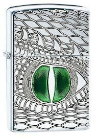 Зажигалка Zippo Armor Dragon Eye 28807, серебристый