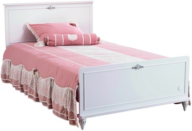 Bērnu gulta Kalune Design Single Bedstead Romantica, balta, 212 x 125 cm