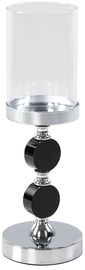 Küünlahoidja Toledo 392253, klaas/kristall/metall, Ø 12 cm, 35 cm, läbipaistev/hõbe
