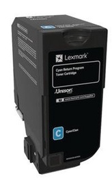 Tonerių kasetė Lexmark 74C20C0, žalsvai mėlyna (cyan)