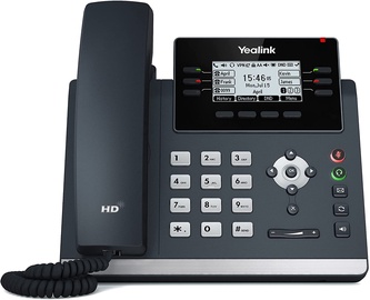 VoIP telefons Yealink SIP-T42U, melna