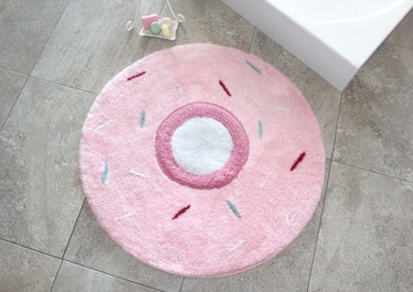 Vannas istabas paklājs Foutastic Donut 351ALS1022, daudzkrāsaina, 90 cm x 90 cm, Ø 90 cm