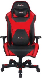 Mänguri tool Clutchchairz Throttle Bravo Premium, 50 x 42 x 47 - 57 cm, must/punane