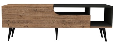 ТВ стол Kalune Design Alba, коричневый/антрацитовый, 29.6 см x 150 см x 49.6 см