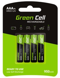 Baterijas Green Cell GR03, AAA, 1.2 V, 4 gab.