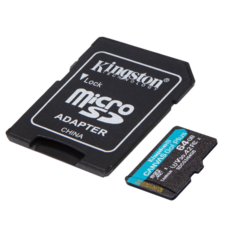 Mälukaart Kingston Canvas Go! Plus, 64 GB, 170 Mb/s - 70 Mb/s