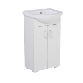 Шкафчик для ванной с раковиной Deftrans, белый, 30 см x 50 см x 80 см