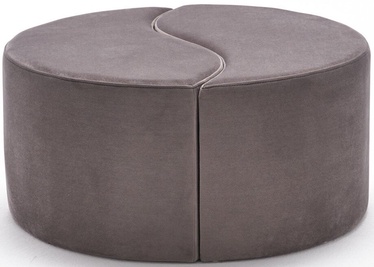 Pufs Hanah Home Alis Mink, gaiši brūna, 80 cm x 80 cm x 40 cm