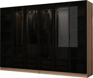 Гардероб Kalune Design Kale 7651, коричневый/черный, 270 см x 52 см x 210 см