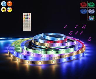 LED lente RGB MUSIC WIFI, 12 V, daudzkrāsaina
