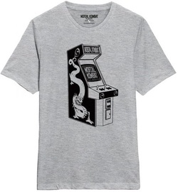 T-krekls, universāls Mortal Kombat Arcade, pelēka, M