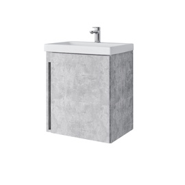 Шкафчик для ванной с раковиной Riva, серый, 35.8 см x 45.5 см x 54 см