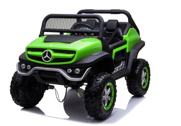 Bezvadu automašīna Lean Toys Mercedes Unimog, zaļa