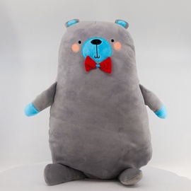 Pehme mänguasi BabyOno Bear, hall, 52 cm