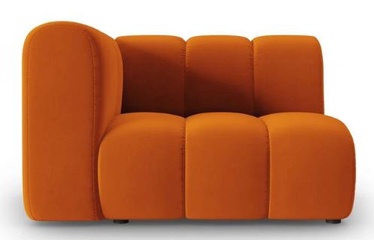 Элемент модульного дивана Micadoni Home Lupine Velvet, oранжевый, левый, 114 x 87 см x 70 см