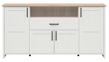 Комод Loksa S455-KOM4D1S-APW, белый, 42.5 x 194 см x 98.5 см