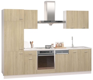Кухонный гарнитур VLX 7 Piece, дубовый, 2.85 м