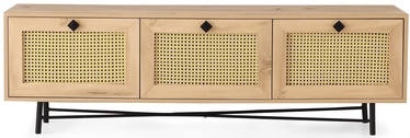 TV-laud Kalune Design Alcazar, kollane/puu, 1800 mm x 400 mm x 600 mm